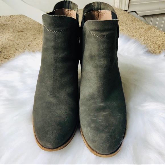 Hoss Intropia Green Suede booties - Picture 3 of 5